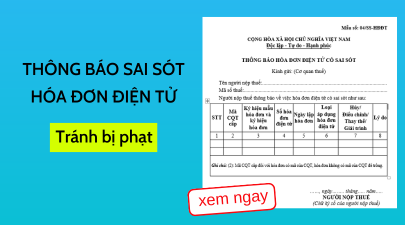 Các tình huống thường gặp về thông báo sai sót (TBSS) khi xử lý HĐĐT bị sai sót theo nghị định...png